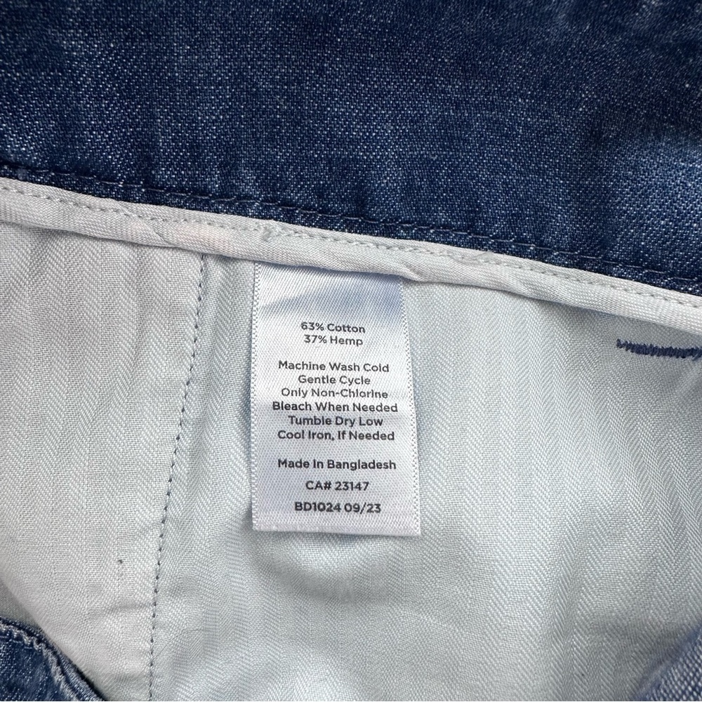 Talbots New England Chino Denim Hemp Blend Pants. Size 14. - Picture 5 of 9